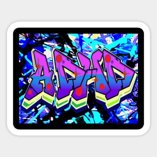 Graffiti A.D.H.D Sticker